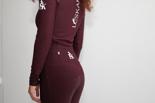 Contour Collection Leggings – Cherry Noir