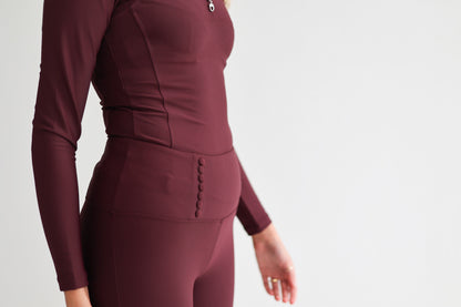 Timeless Collection Leggings – Cherry Noir